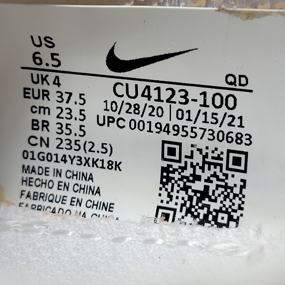 Nike ZoomX Vaporfly Next% Women's 6.5 White Silver Running Trainer cu4123-100 - Picture 11 of 13